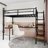 Space-saving Loft Bed Iron Modern Multi-function