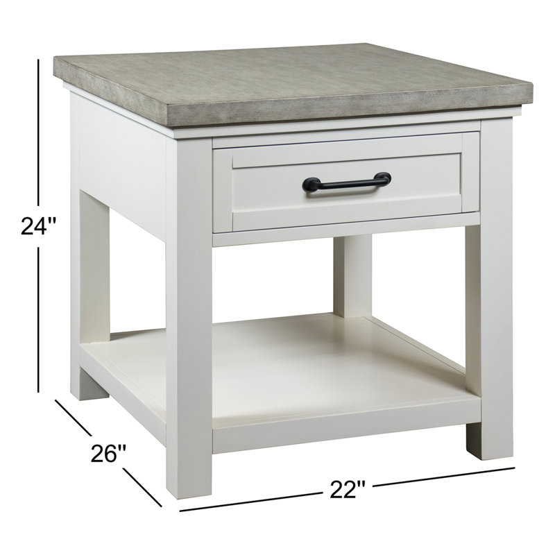 Table de bout avec rangement Gabby