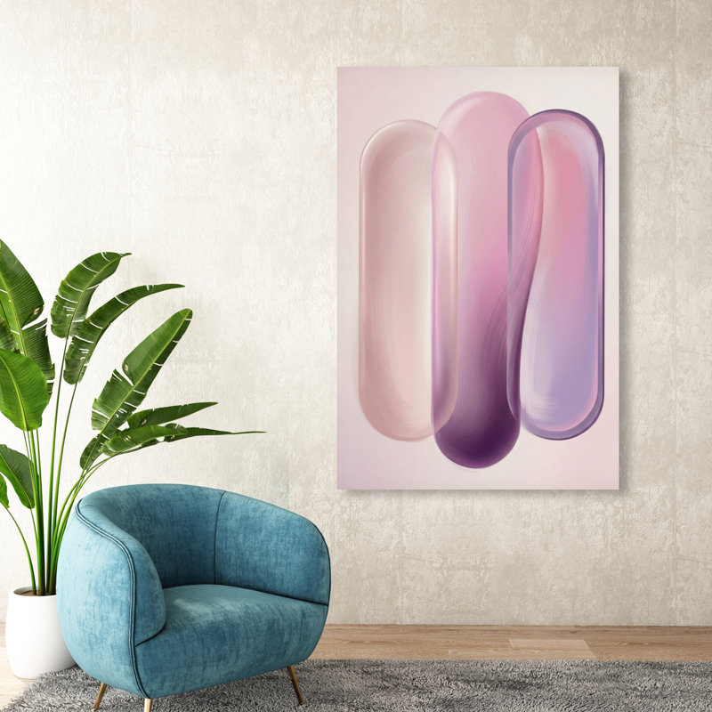Berry Layers Print by Oliver Gal, 54"H x 36"W, Gallery Wrapped