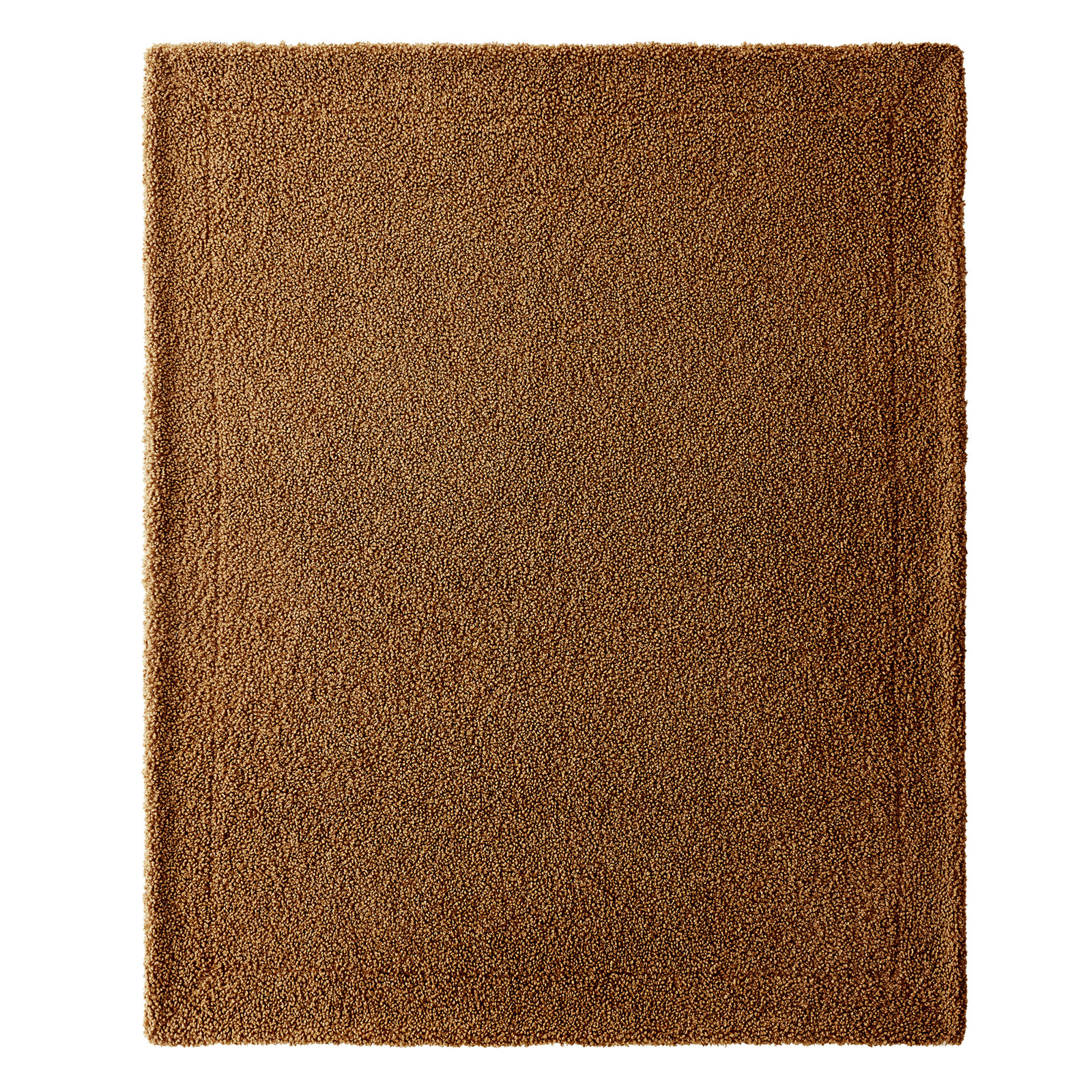Teddy Boucle Throw Blanket, 50" W x 60" L, Brown