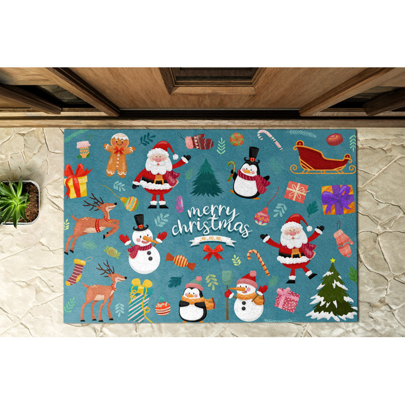 Non-Slip Christmas Outdoor Doormat