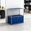 Armoire de rangement modulaire en métal avec tablettes réglables-1851183979
