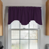 Scalloped 58'' W Window Valance