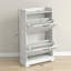 Armoire à chaussures mince pour le vestibule, armoire de rangement dissimulée pour chaussures avec 2 tiroirs rabattables