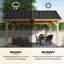 Remise de rangement en métal L 13,3 pi. D Pavillon de jardin en bois massif