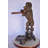Standard Poodle Dog Hooding A Ring Bronze Statue - Size: 18"L X 13"W X 34"H.