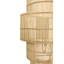 Four-Tiered Wall Sconce in Natural Rattan
