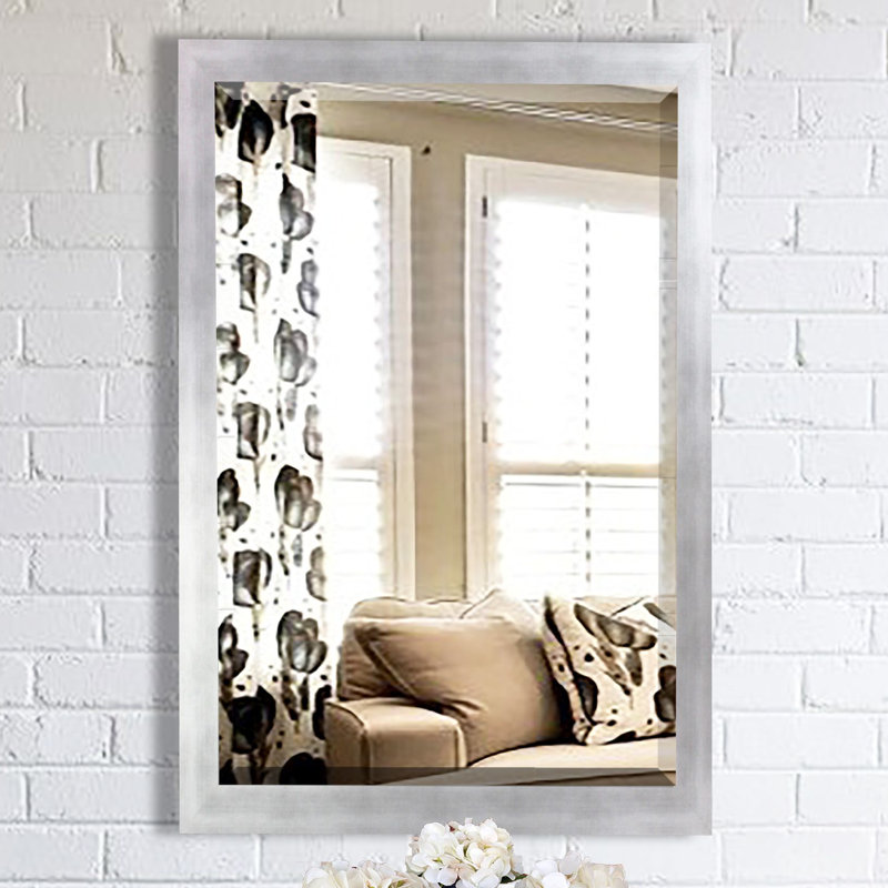 Flat Wall Mirror, 32.5" H x 26.5" W