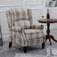 Fauteuil / fauteuil inclinable et rembourré de style rétro avec passe-partout pour le salon-615921588