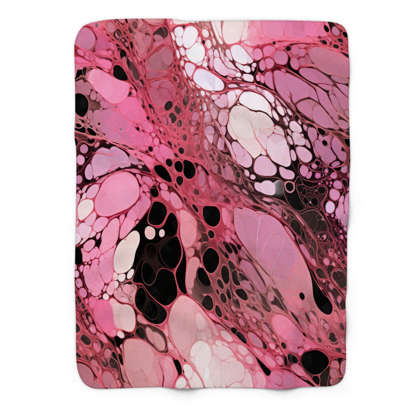 Couverture en verre rose 1 pièce Premium, Grand lit