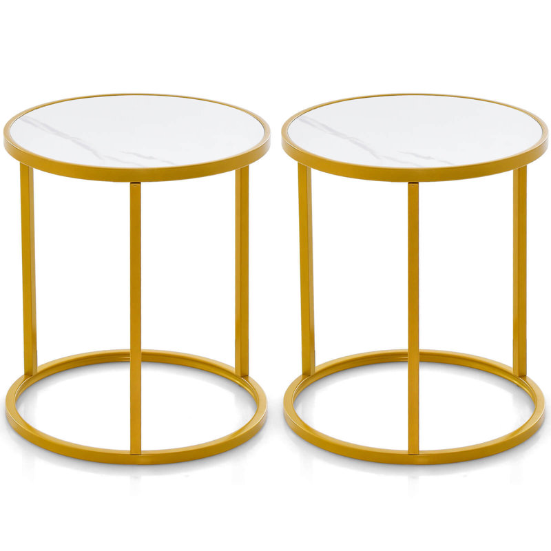 Xenie Tray Top End Table Set, 23.5" H x 19.5" W x 19.5" D