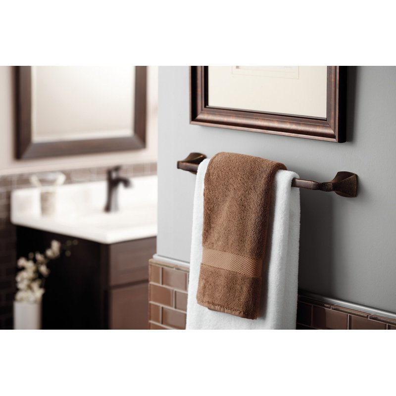 Robinet de salle de bain monotrou avec drain Moen Voss, Bronze frotté à l'huile