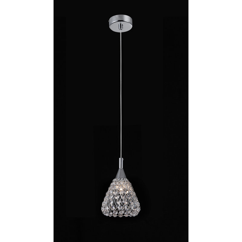 1 - Light Chrome Crystal Pendant