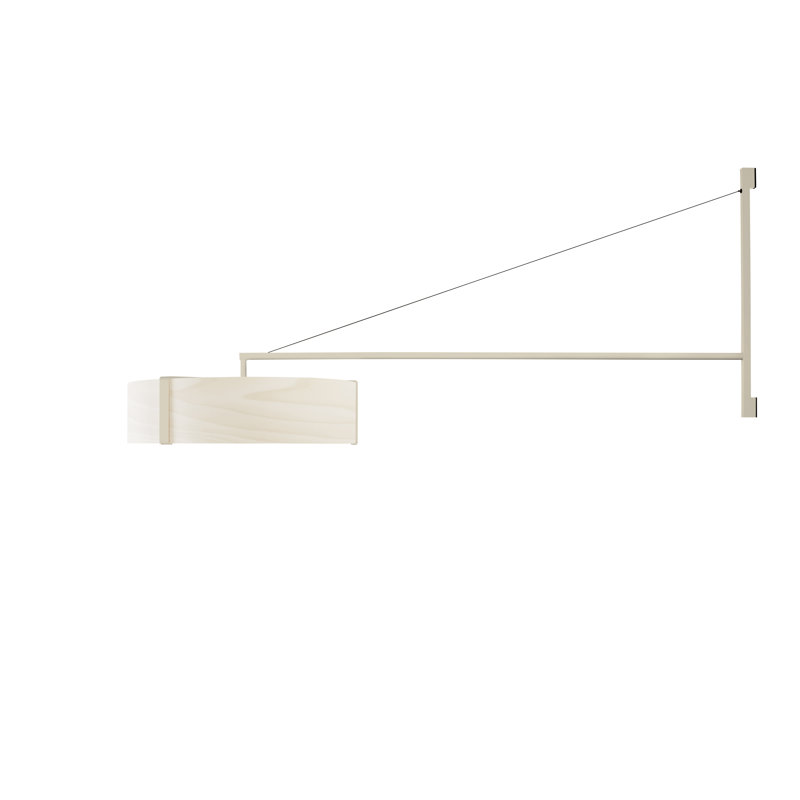 Thesis 1 - Light LED Swing Arm, Matte Ivory, Ivory White, 3000K