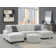 126" Reversible Sectional Set With Ottoman