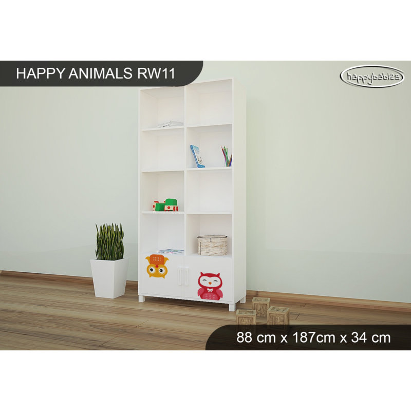 187cm H X 88cm W Animals Kids Cube, White