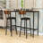 3Pcs Dining Table Set with 2 Chairs-1154073331