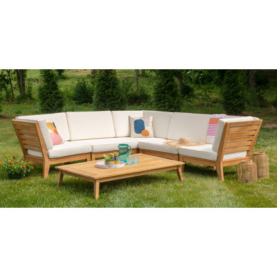 Ensemble de conversation modulaire avec coussins Irma