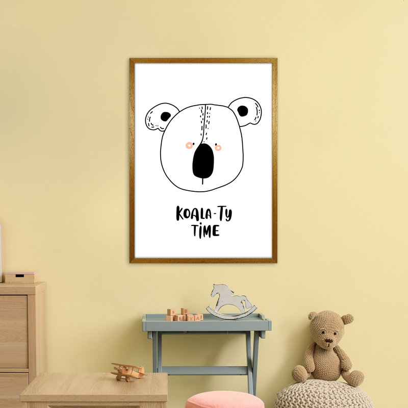 Koala by Miniofmine - Print, Brown Framed, 88cm H x 64cm W x 3cm D