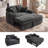 Hoelscher Pull Out Sleeper Sofa With Upholstered Chaise Gray-548238024