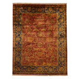 One-of-a-Kind Rectangle 9'2" X 11'9" Hand Knotted Area Rug
