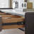 White + Black + Gray Sintered Stone + Solid Wood Shoe Storage
