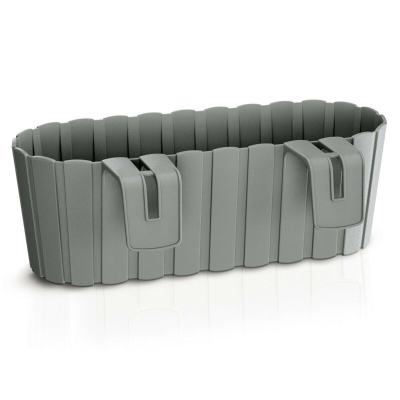 Aarifah Railing Planter, Grey