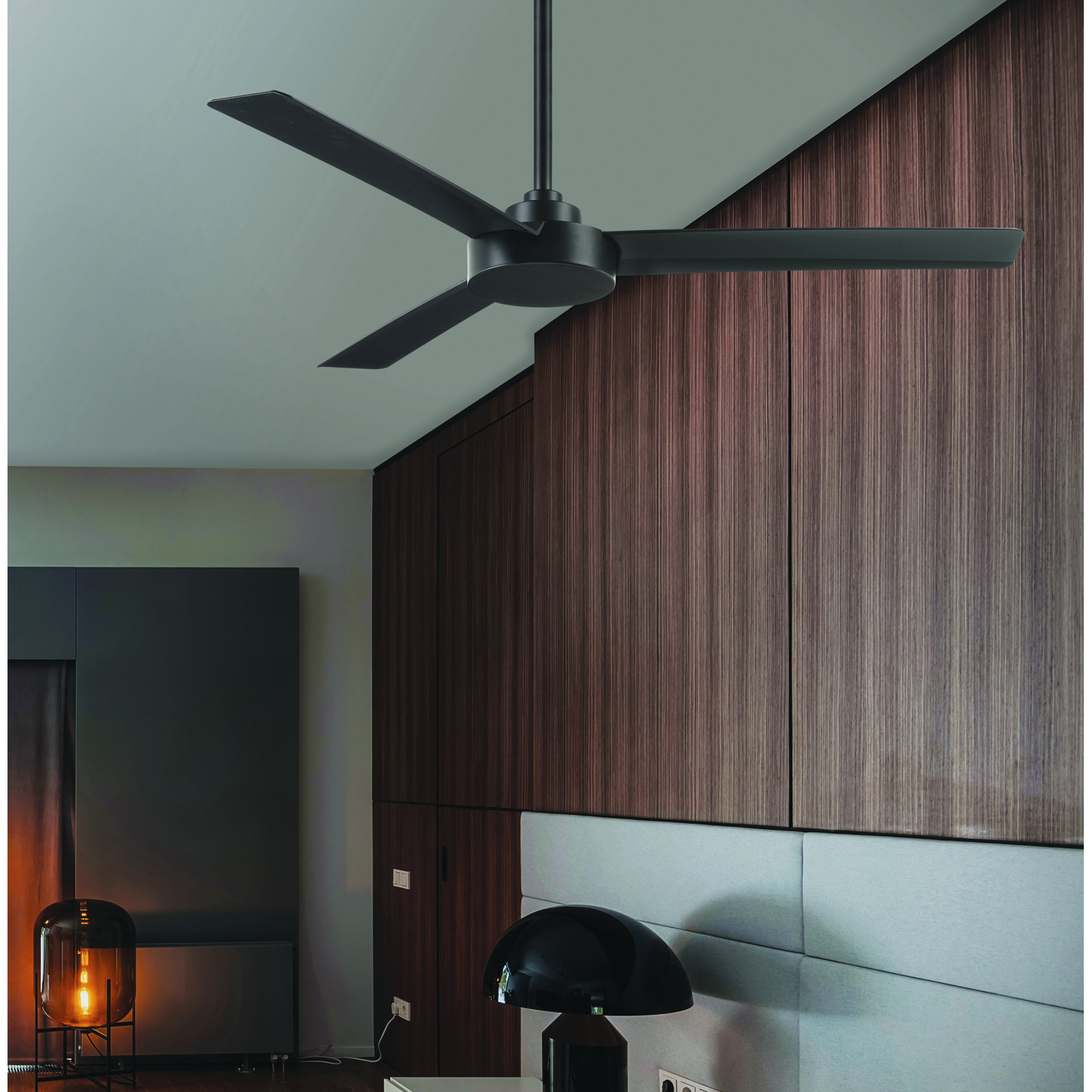 Roto 52" Ceiling Fan, Coal