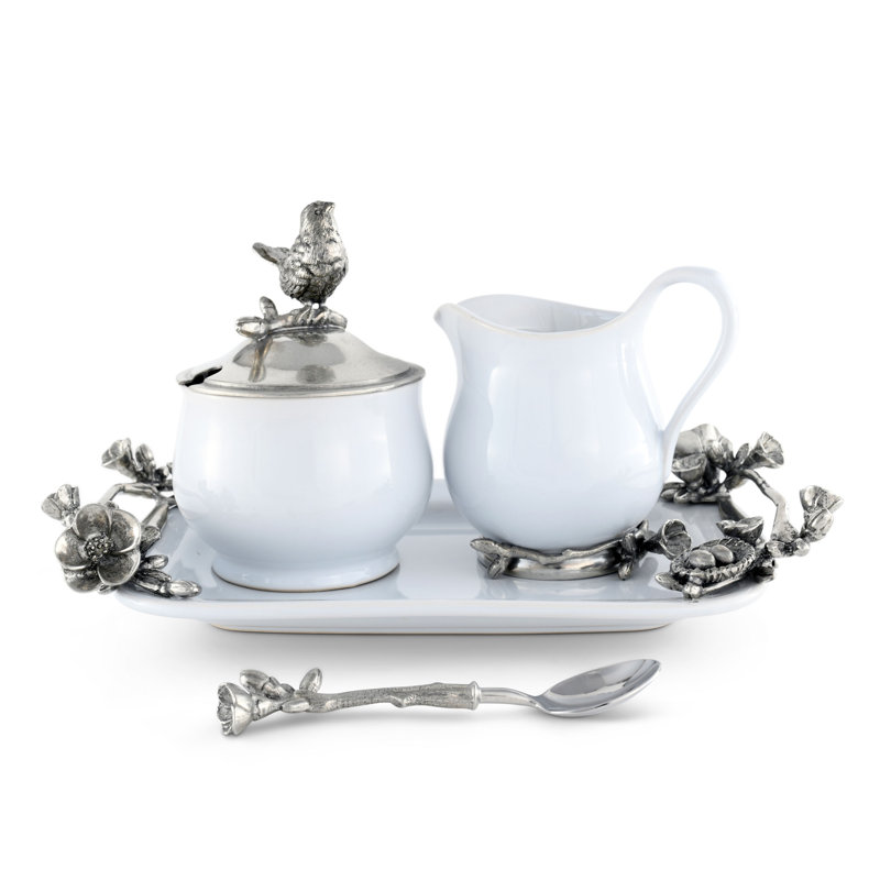 Song Bird Sugar And Creamer Set