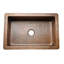 33" Hammered Antique Copper Apron Front Single Basin Kitchen Sink