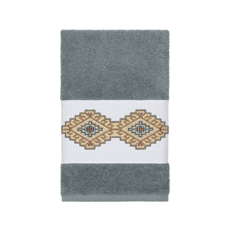 Gianna Turkish Cotton Midweight Hand Towel, Teal