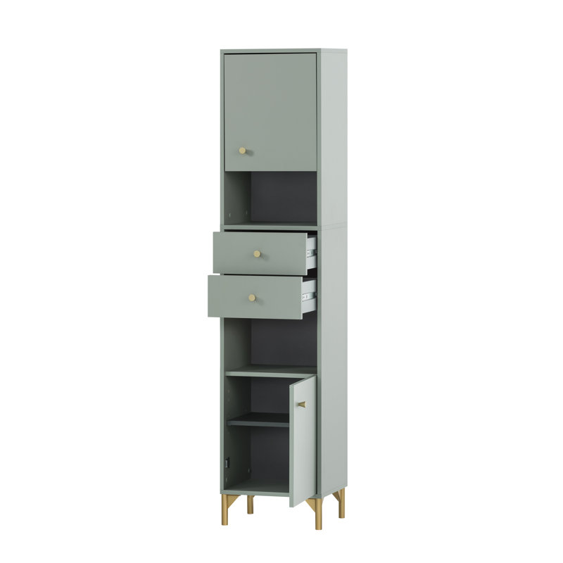 Kannapolis Floor Mounted Linen Cabinet