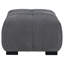 Repose-pieds rectangulaire gris anthracite Plather-568068362