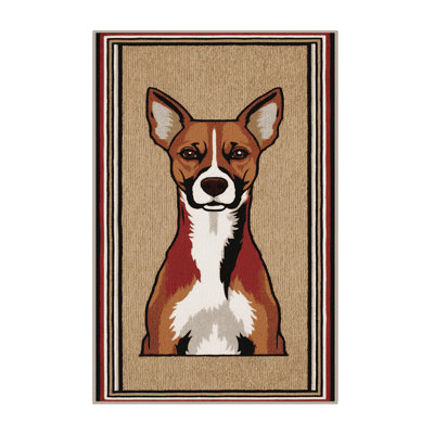 Washable Basenji Dogs Area Rug