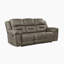 Ensemble 2 pièces de fauteuil inclinable manuel en microfibre Hamisi