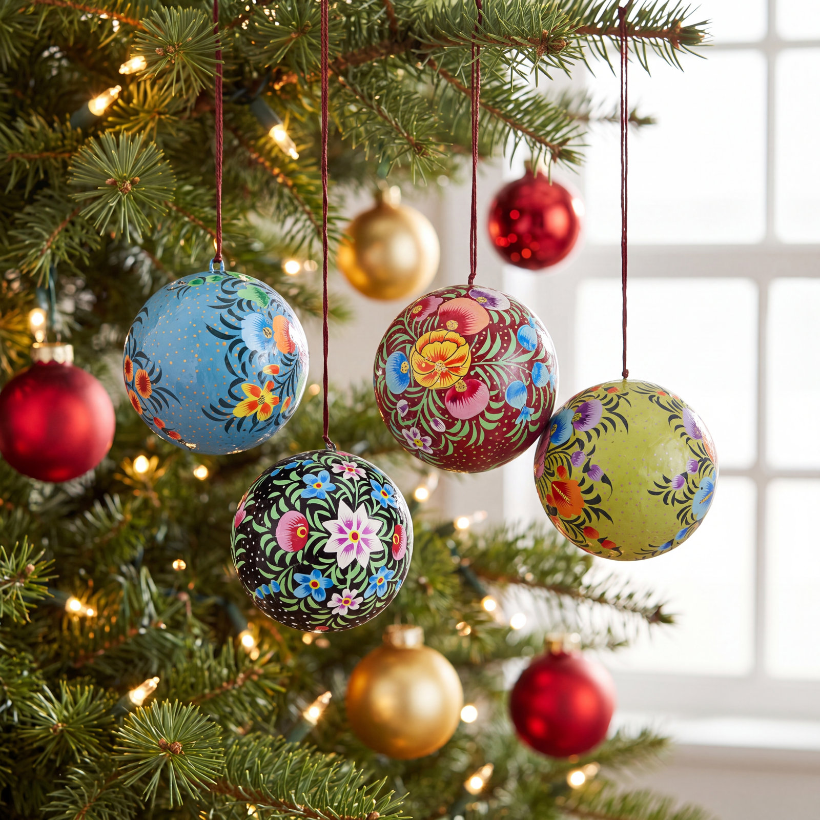 3" Hand-Painted Bauble