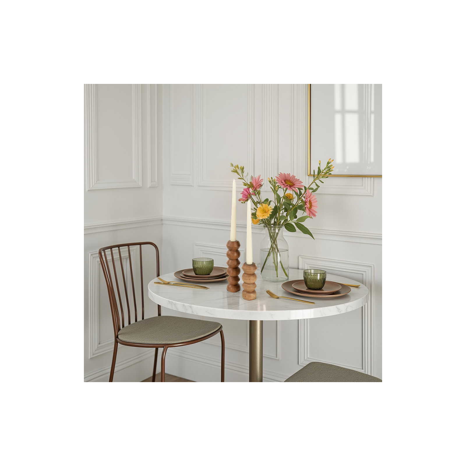 Timber Candle Holder Small, 5.5" H x 2.25" W x  2.25 D