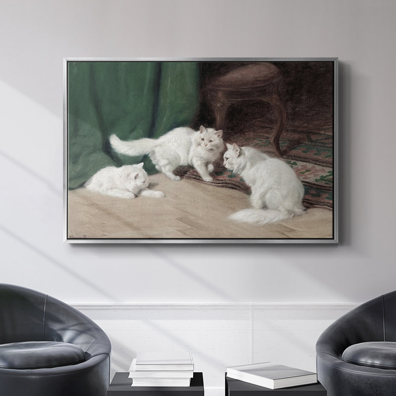 Vintage Animal Print-VI Framed Gallery Wrapped Canvas, H 25 po x l 37 po