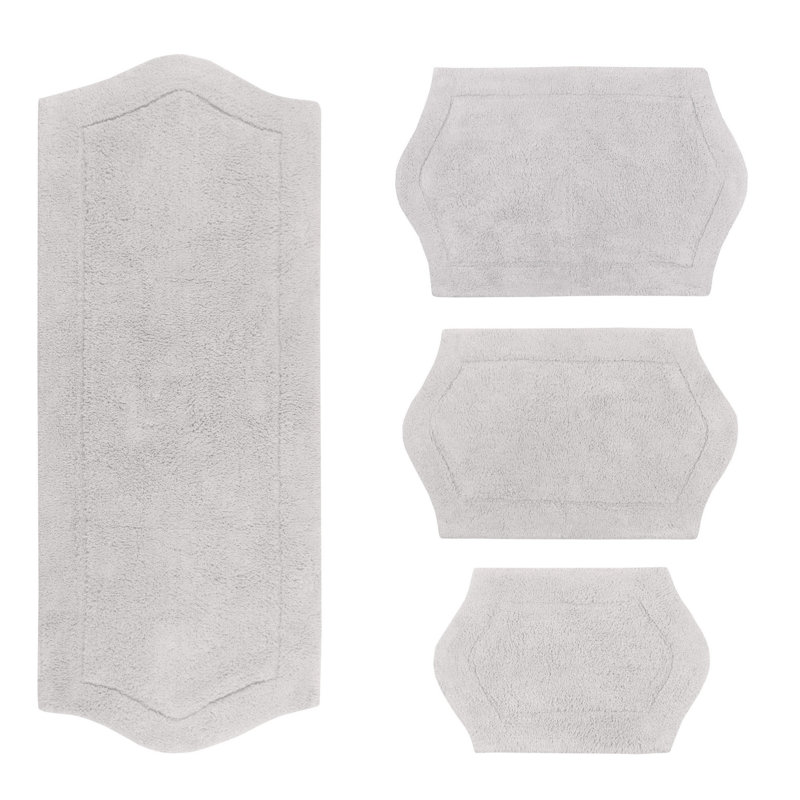 Tapis pour salle de bain Morissette, Gris clair