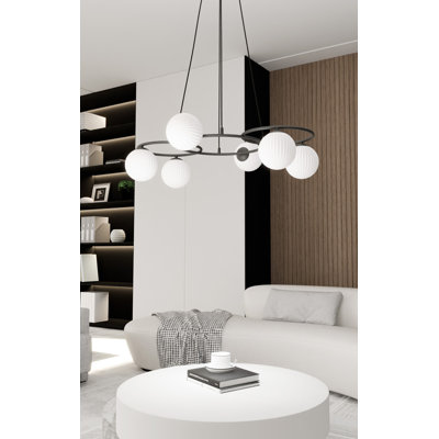 Frisco 6 - Light Matte Black Pendant