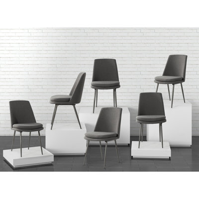 Asiel Dining Chair with Metal Legs