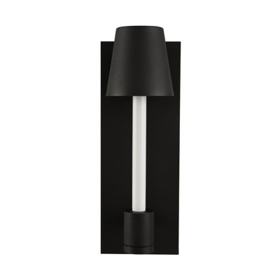 Applique murale d'extérieur 1L noir mat / blanc Candelero