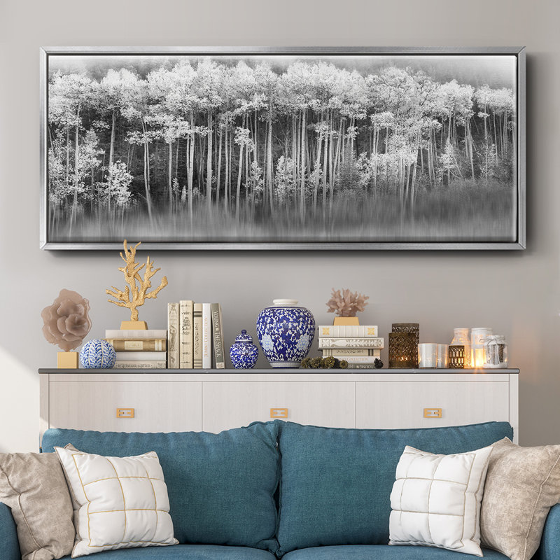 Toile encadrée Dreamy Aspen, H 8 po x l 20 po