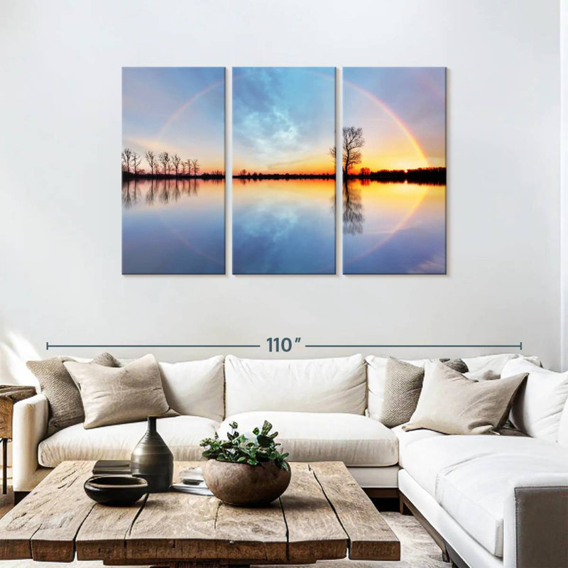 Kerrick Sunset Rainbow Reflection, 48" H x 74" W