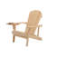 Chaise Adirondack en bois massif avec repose-pieds Artiana-843648415