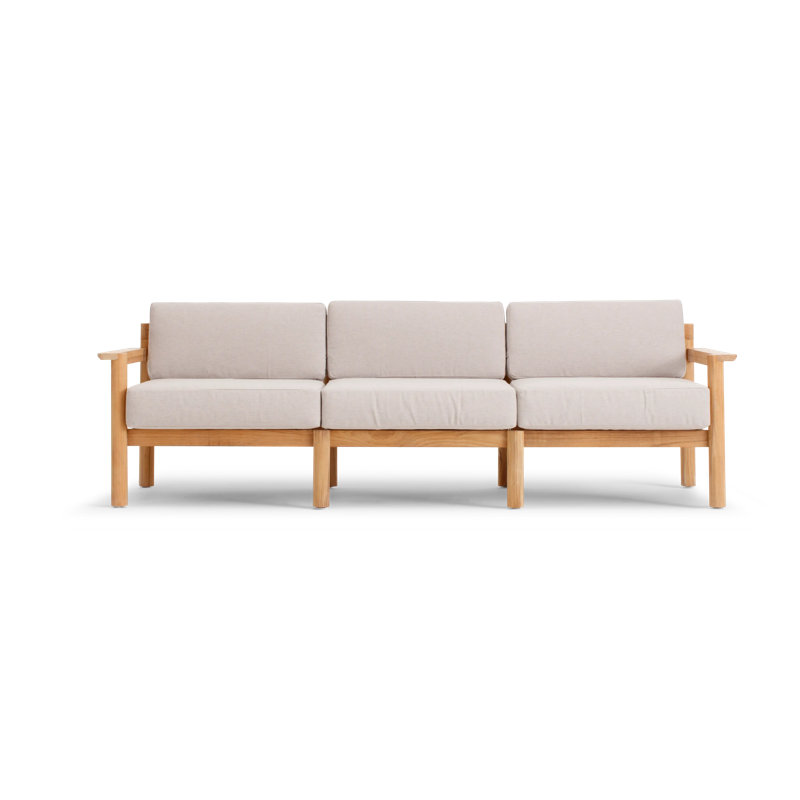 Haven Outdoor 3 - Seat Patio Sofa, Sunbrella Ashe
