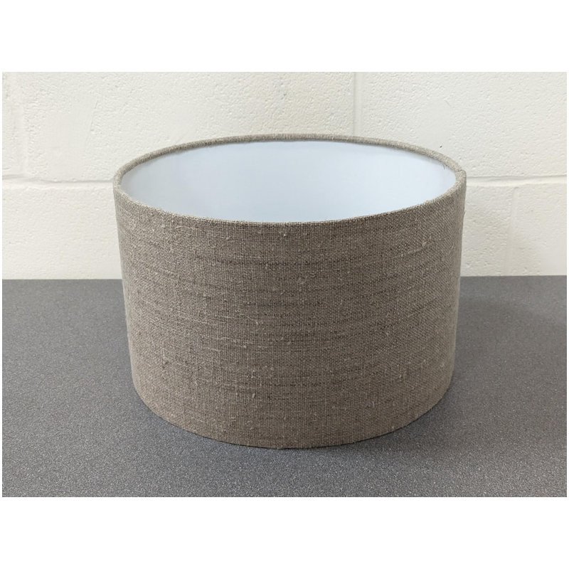 Sack Cloth Drum, 18cm H x 20cm W x 20cm D
