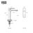 BrightonPalazzo Gothic 24" L x 11" W x 4" H Rectangular Concrete Vessel Bathroom Sink with 11" H Faucet