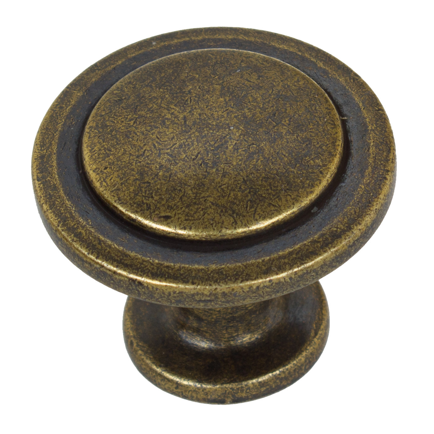 1 1/4" Diameter Mushroom Knob Multipack, Antique Brass