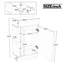 Ensemble de meuble-lavabo simple 18,6 po avec comptoir en céramique-843761820